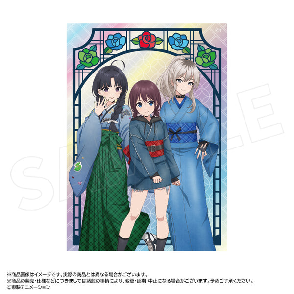 『ガールズバンドクライ』描き下ろし和装デニムver. オーロラアクリルブロック B 仁菜・桃香・すばる
