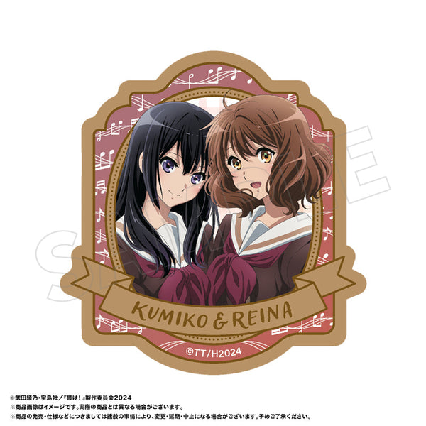 『最終楽章 響け!ユーフォニアム』木製バッジ D 久美子&麗奈(冬制服)