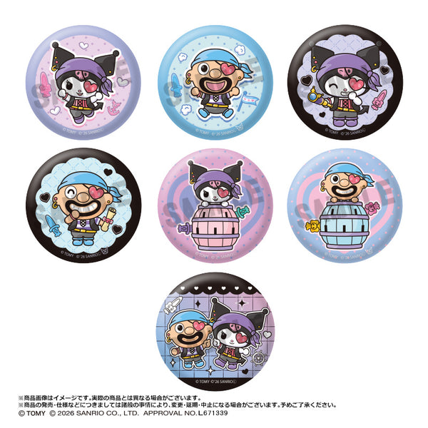 『黒ひげ危機一発×クロミ』トレーディング缶バッジ【BOX】