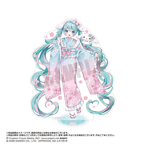 "Hatsune Miku × Cinnamoroll: Yumezakura Ver." BIG Acrylic Figure A
