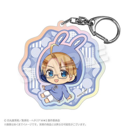 『ヘタリア World☆Stars』ホログラムキーホルダー アニマルパーカーVer. アメリカ