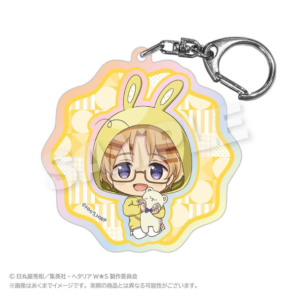 『ヘタリア World☆Stars』ホログラムキーホルダー アニマルパーカーVer. カナダ