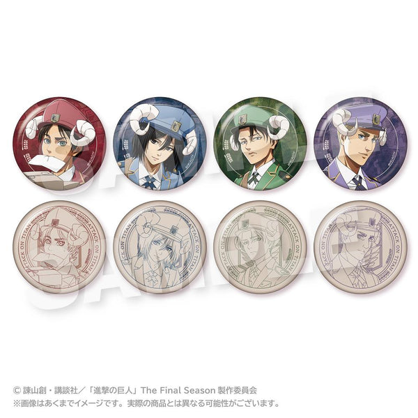 『進撃の巨人』トレーディング缶バッジ おとどけメェるVer.(描き下ろし)【BOX】