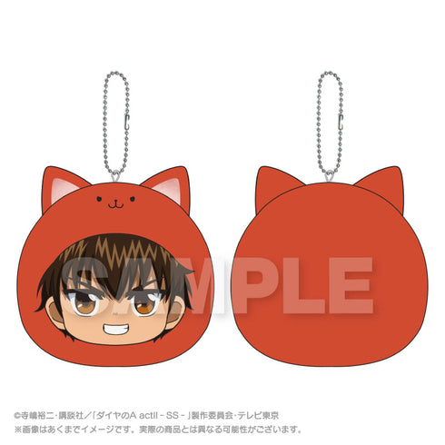 『ダイヤのA act II -Second Season-』まるめいつクッションキーホルダー 沢村栄純