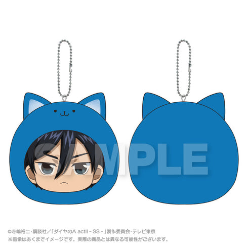 『ダイヤのA act II -Second Season-』まるめいつクッションキーホルダー 降谷暁