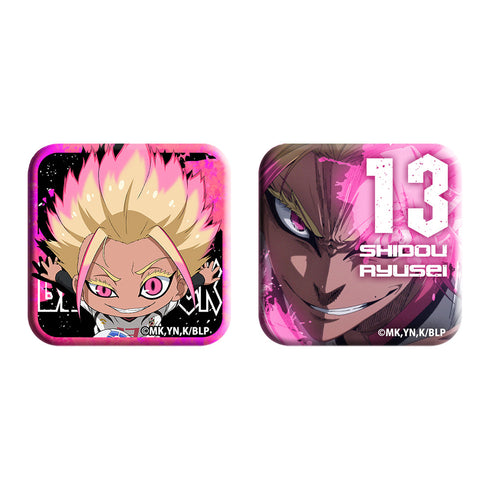 『ブルーロック』士道龍聖 スクエア缶バッジセット