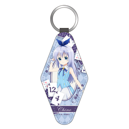 『ご注文はうさぎですか?』「チノ」レザーキーホルダー