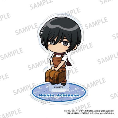 『進撃の巨人』アクリルスタンド ミカサ・アッカーマン(ミニキャラ)(DIY)