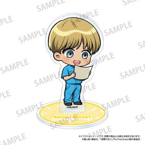 『進撃の巨人』アクリルスタンド アルミン・アルレルト(ミニキャラ)(DIY)