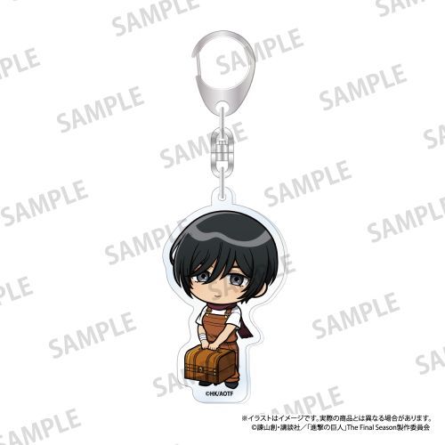 『進撃の巨人』アクリルキーホルダー ミカサ・アッカーマン(ミニキャラ)(DIY)