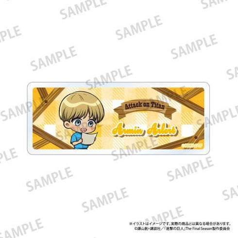 『進撃の巨人』アクリルネームプレート アルミン・アルレルト(ミニキャラ)(DIY)