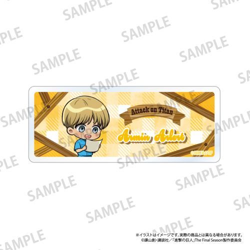 『進撃の巨人』アクリルネームプレート アルミン・アルレルト(ミニキャラ)(DIY)