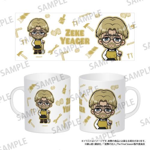 『進撃の巨人』フルカラーマグカップ ジーク・イェーガー(ミニキャラ)(DIY)