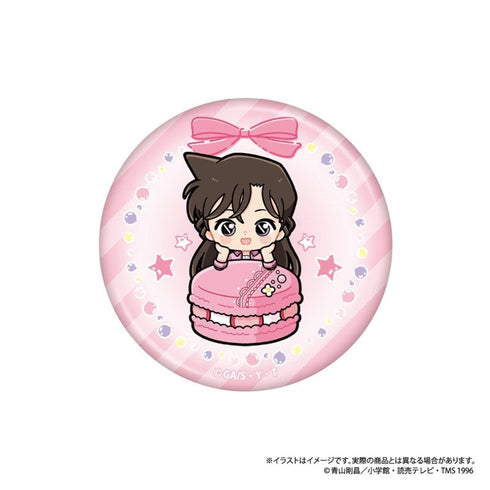 『名探偵コナン』丸型缶バッジ 毛利蘭SD マカロンコレクションvol.1