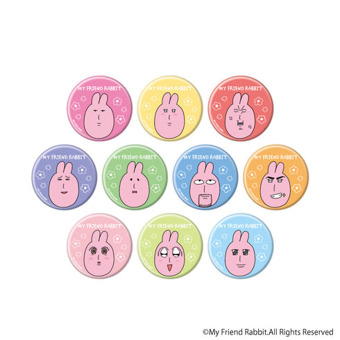 『優しいうさぎさん』缶バッジ01/コンプリートセット(全10種)(公式イラスト)
