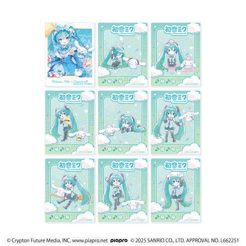 『初音ミク×シナモロール』アクリルカード03/ブラインド(全9種)(コラボイラスト)【BOX】【202609再販】