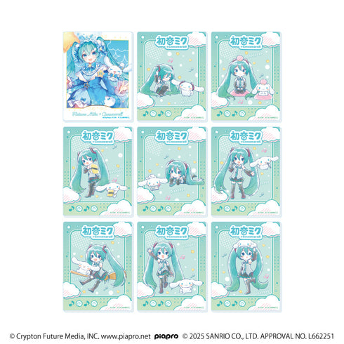 『初音ミク×シナモロール』アクリルカード03/コンプリートセット(全9種)(コラボイラスト)