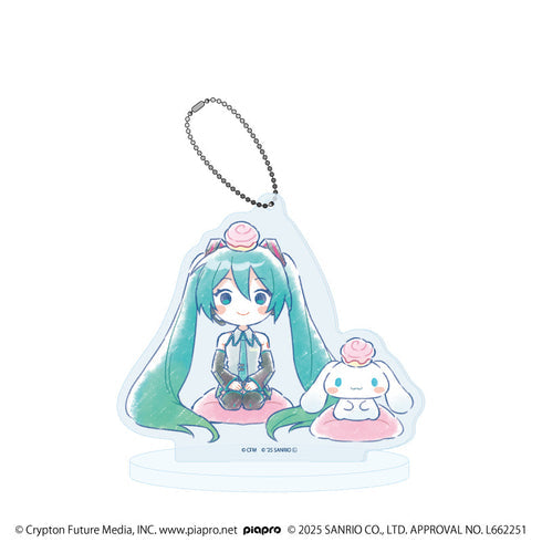 『初音ミク×シナモロール』アクリルスタンドキーホルダー22/(グラフアートイラスト)【202609再販】