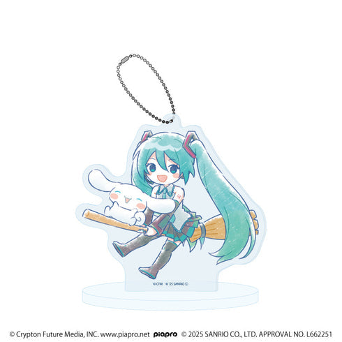 『初音ミク×シナモロール』アクリルスタンドキーホルダー26/(グラフアートイラスト)【202609再販】