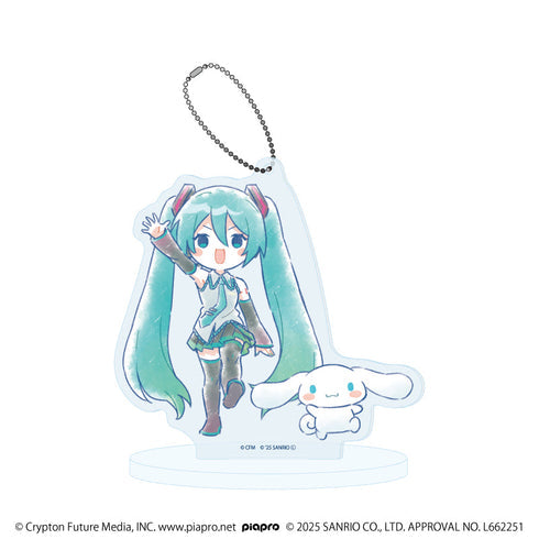 『初音ミク×シナモロール』アクリルスタンドキーホルダー27/(グラフアートイラスト)【202609再販】