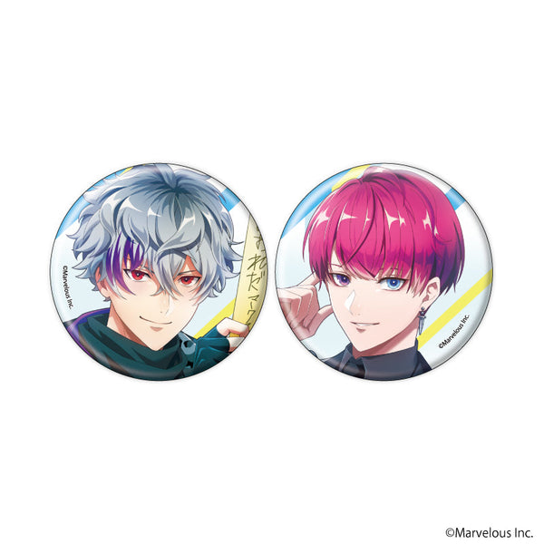 『千銃士:Rhodoknight』缶バッジ2個セット02/マークス&ライク・ツー(公式イラスト)
