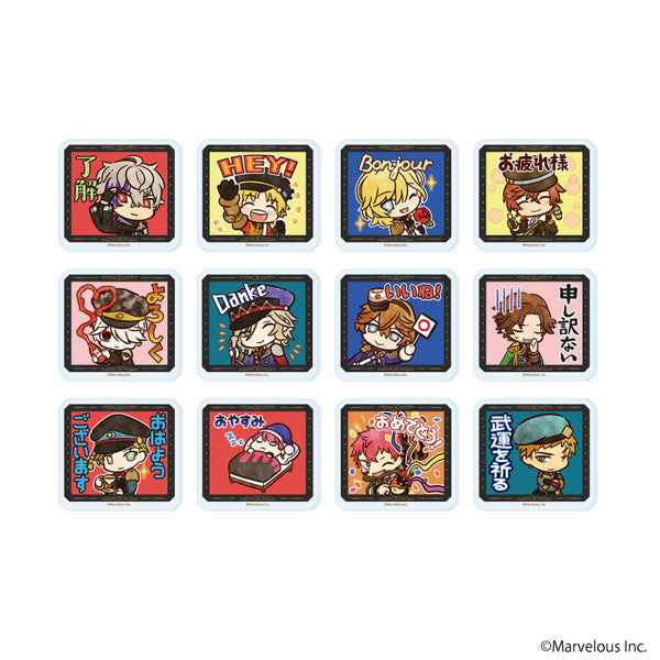 『千銃士:Rhodoknight』アクリルプレートバッジ04/スタンプver. BOX(全12種)(公式イラスト)