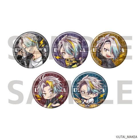 『歌衣メイカ』ホログラム缶バッジ(57mm)01/ロックver. コンプリートセット(全5種)(描き起こしイラスト)