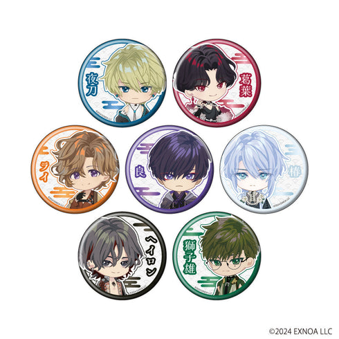 『夢幻楼と眠れぬ蝶』缶バッジ01/ミニキャラver. BOX(全7種)(公式イラスト)