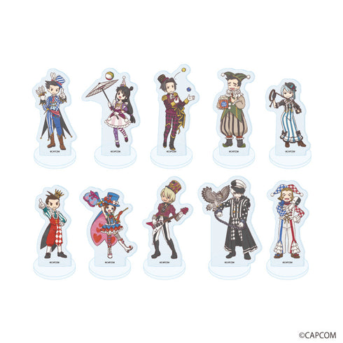 『逆転裁判』アクリルぷちスタンドシリーズ01/サーカスver. コンプリートセット(全10種)(グラフアートイラスト)
