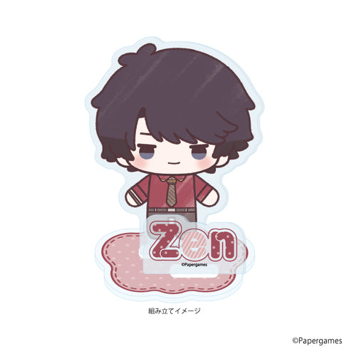 "Love and Producer ~EVOL×LOVE~" Acrylic Stand Plate 08 / Zen (Graph Art Illustration)
