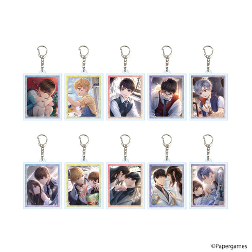 "Love and Producer ~EVOL×LOVE~" Acrylic Keychain 09 / Complete Set (All 10 Varieties) (Official Illustration)