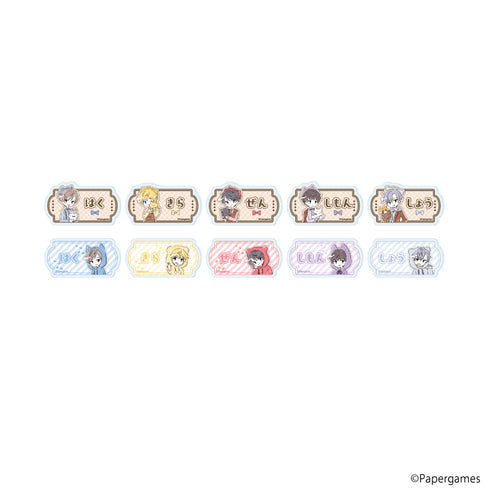 『恋とプロデューサー~EVOL×LOVE~』おなまえアクリルプレートバッジ01/ブラインド(全10種)(グラフアートイラスト)【BOX】【202610再販】