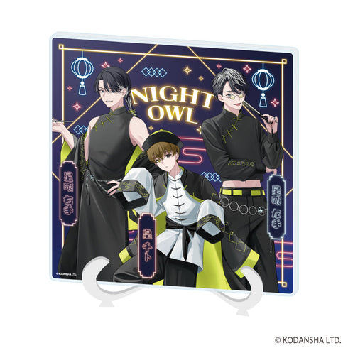 『ハンドレッドノート』アクリルアートボード08/集合デザイン ネオンチャイナver.(描き下ろしイラスト)