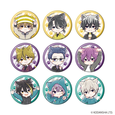 『ハンドレッドノート』缶バッジ04/猫ver. コンプリートセット(全9種)(グラフアートイラスト)