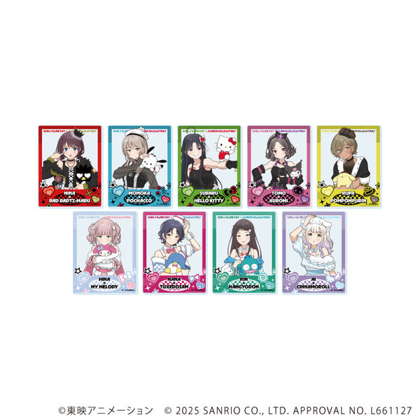 『ガールズバンドクライ×サンリオキャラクターズ』アクリルカード01/コンプリートセット(全9種) 等身デザイン(コラボイラスト)