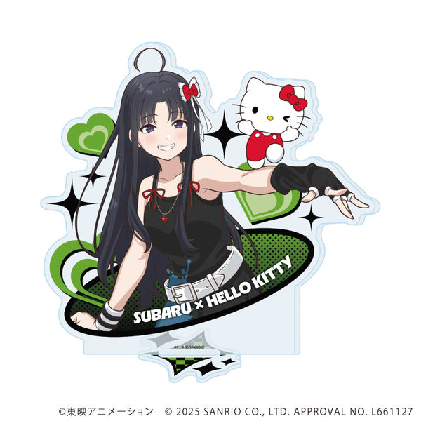 『ガールズバンドクライ×サンリオキャラクターズ』アクリルスタンド03/安和 すばる×ハローキティ(コラボイラスト)