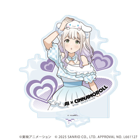 『ガールズバンドクライ×サンリオキャラクターズ』アクリルスタンド09/アイ×シナモロール(コラボイラスト)