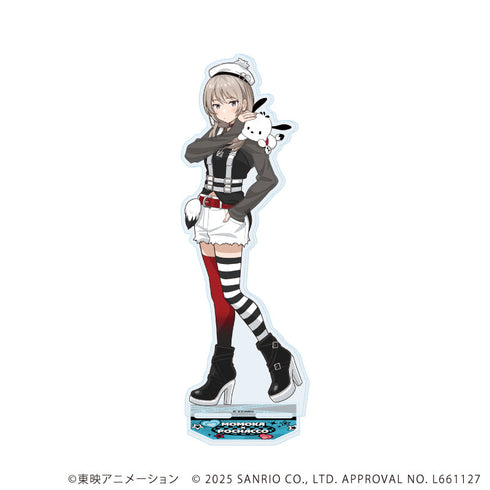『ガールズバンドクライ×サンリオキャラクターズ』BIGアクリルスタンド02/河原木 桃香×ポチャッコ(コラボイラスト)