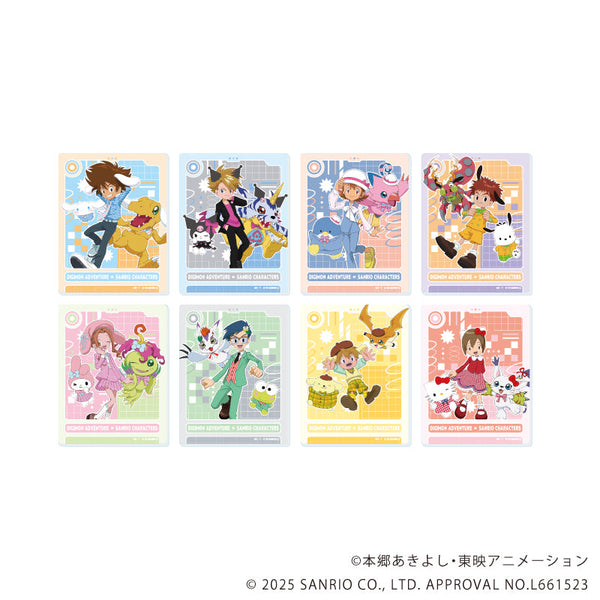 『デジモンアドベンチャー×サンリオキャラクターズ』アクリルカード01/コンプリートセット(全8種)(コラボイラスト)