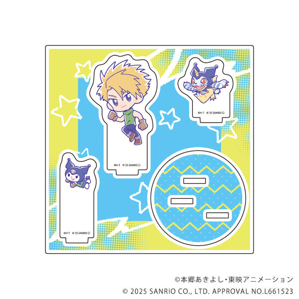 『デジモンアドベンチャー×サンリオキャラクターズ』アクリルスタンドプレート02/石田ヤマト&ガブモン×クロミ(コラボイラスト)