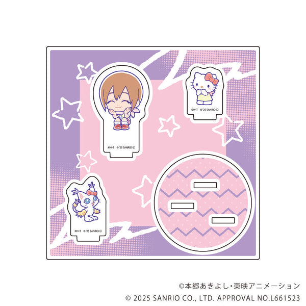 『デジモンアドベンチャー×サンリオキャラクターズ』アクリルスタンドプレート08/八神ヒカリ&テイルモン×ハローキティ(コラボイラスト)