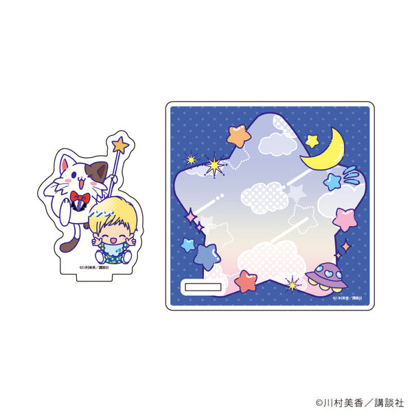 『だぁ!だぁ!だぁ!』アクリルコースタースタンド01/ルゥ&ワンニャー 星空ファッションver.(Candy artイラスト)