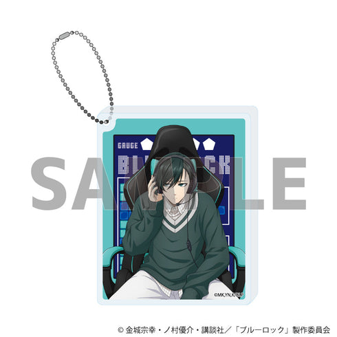 『ブルーロック』アクリルブロックキーホルダー02/糸師 凛 ゲーム実況ver.(描き下ろしイラスト)【202609再販】