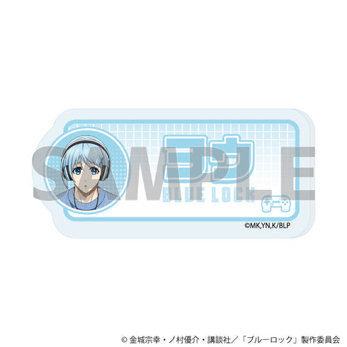 『ブルーロック』おなまえアクリルプレートバッジ19/氷織 羊 ゲーム実況ver.(描き下ろしイラスト)【202609再販】