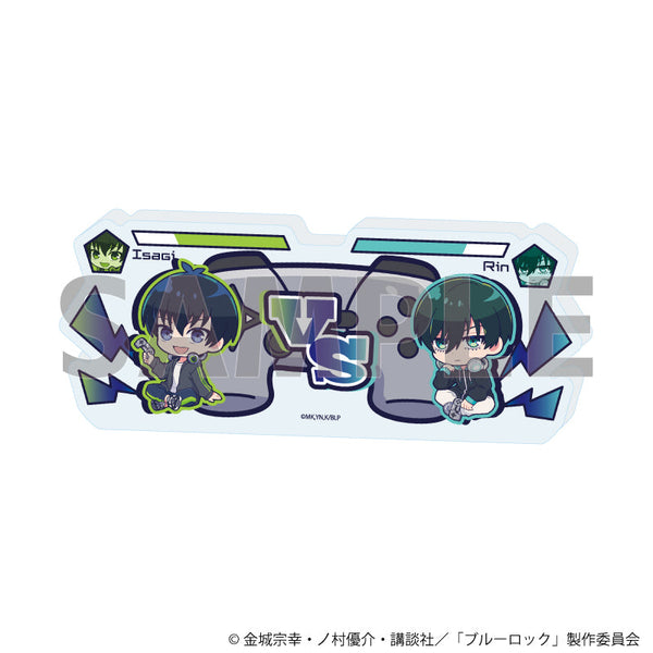 『ブルーロック』アクリルブロック31/潔 世一&糸師 凛 ゲーム実況ver.(ミニキャライラスト)