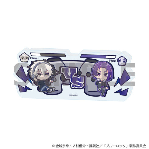 『ブルーロック』アクリルブロック32/凪 誠士郎&御影 玲王 ゲーム実況ver.(ミニキャライラスト)