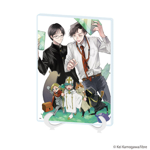 『かもがわ圭先生』アクリルアートボード(A5サイズ)01/「社会人カップルのSummer Vacation」BLフェア(公式イラスト)