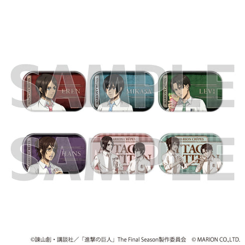 『進撃の巨人The Final Season』スクエア缶バッジ(横長)01/コンプリートセット(全6種)(描き下ろしイラスト)