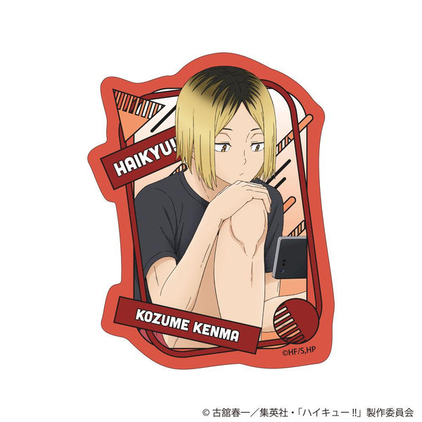 『ハイキュー!!』描き下ろしダイカットステッカー 振り返りタイムVer. 孤爪研磨