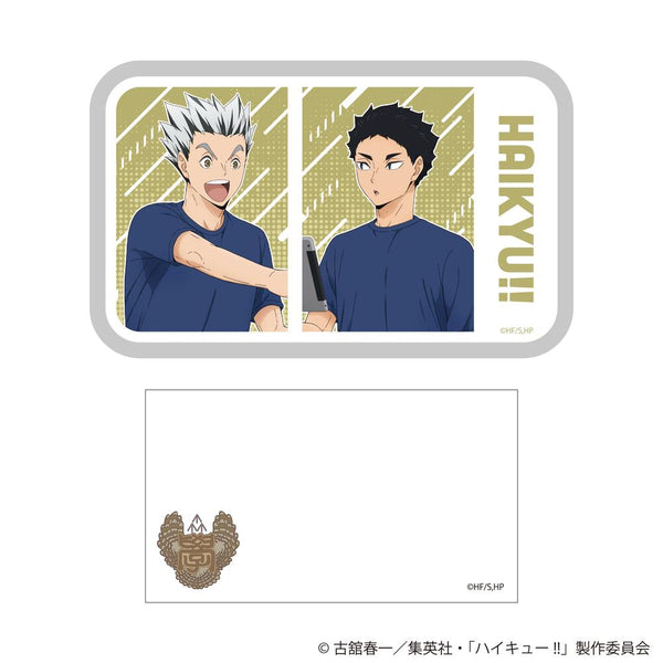 『ハイキュー!!』描き下ろし付箋入り缶ケース 振り返りタイムVer. 梟谷学園高校